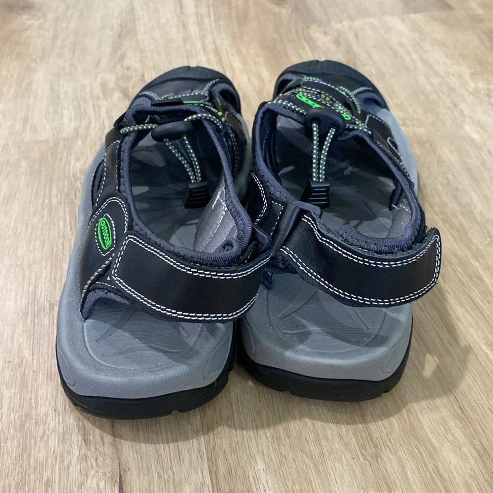 NEW Men’s Leather Closed Toe Hiking Sandals